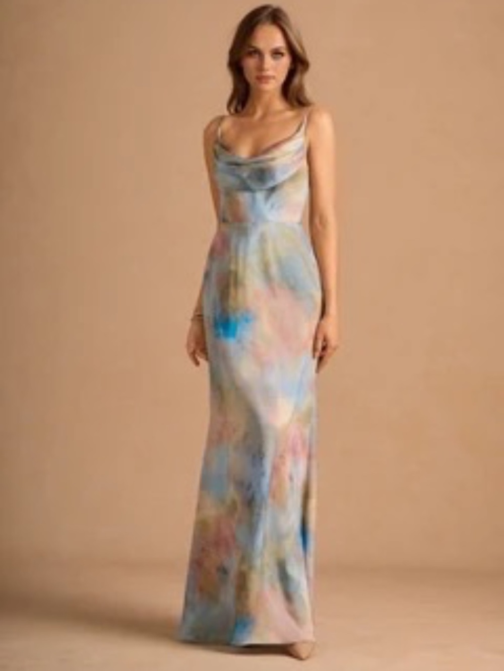 Azazie Atelier Aimee Watercolor Maxi Gown - Picture 2 of 6